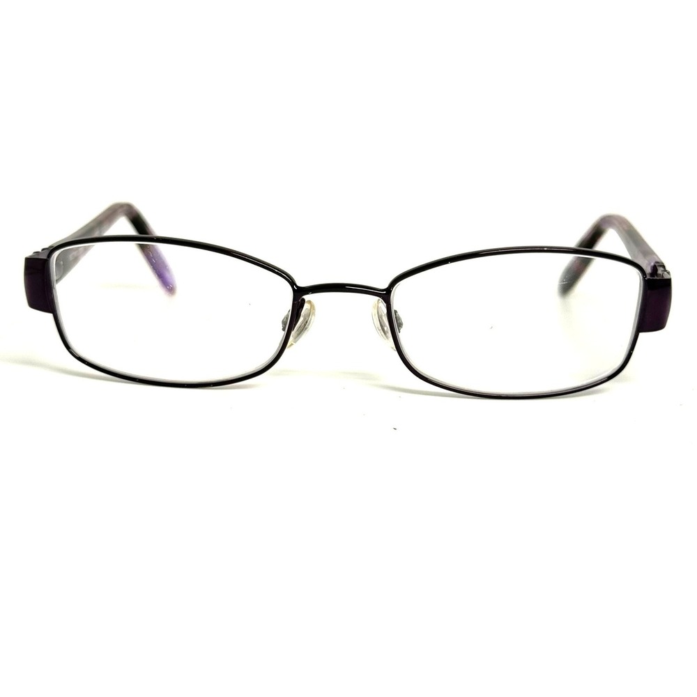 Ellen Tracy Katori Eggplant Purple Oval Eyeglass Frames 50-18-130 Tortoise